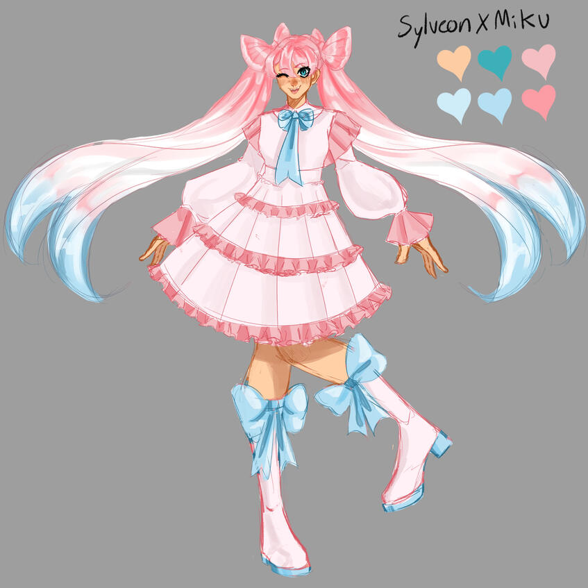 Slyveon x Miku - Character Design - September 2024