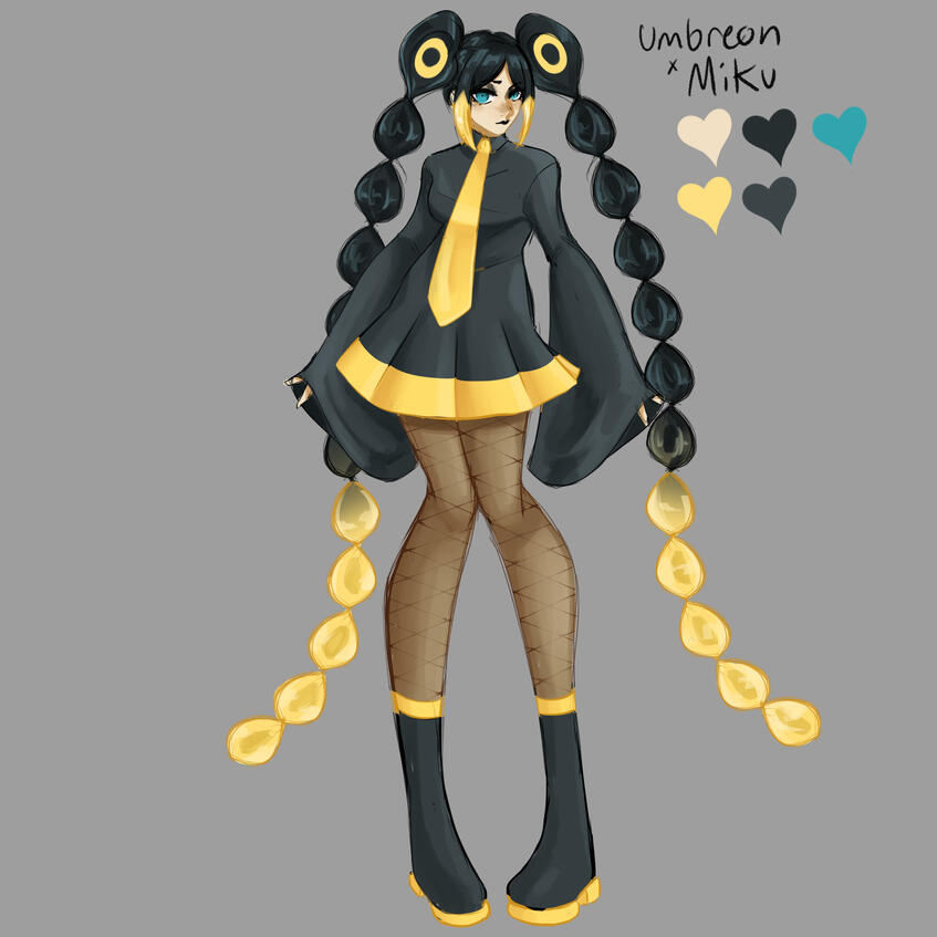 Umbreon x Miku - Character Design - September 2024