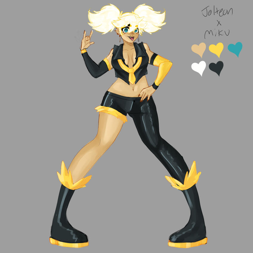 Jolteon x Miku - Character Design - September 2024